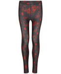 AWDis Cool Womens Printed Running Sports Gym Workout Leggings BLACK/RED SIZE M