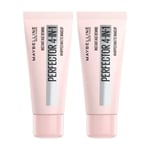 Maybelline Instant AntiAge Perfector 4in1 Whipped Matte Makeup 02 LightMedium x2