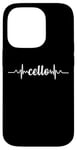 Coque pour iPhone 14 Pro Cello Heartbeat ECG Violoncello Cellists & String Virtuosos