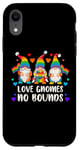 Coque pour iPhone XR Fierté LGBT, Nains de jardin, Couleurs arc-en-ciel