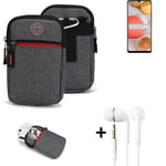 Holster + earphones for Samsung Galaxy M42 5G Belt Pouch