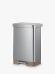 EKO Hudson Pedal Bin, 50L, Stainless Steel