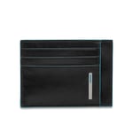 Fashion Credit Card Holder PIQUADRO Blue Square Black - PP2762B2R-N