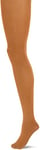 FALKE Women's Cotton Touch W TI Opaque Plain 1 Pair Tights, Brown (Tawny 5124), S-M