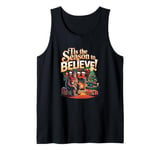 Tis the Season to Believe Bigfoot Holiday Sasquatch Tank Top