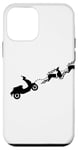 Coque pour iPhone 12 mini Retro Scooter Club Vacances Renne Gear Head Scoot Life