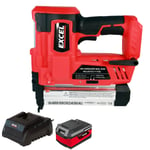 Excel 18V Cordless Second Fix Nailer Nail Gun With 1 x 4.0Ah Battery & Charger