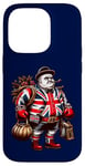 Coque pour iPhone 14 Pro Boxe Boxeur Britannique Union Jack Drapeau Grande-Bretagne