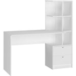 Vicco - Bureau Denton, Blanc, 136 x 55 cm