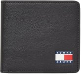 Tommy Jeans TJM Heritage Leather CC Wallet AM0AM13371, Portefeuille Fin Homme, Black (Black), OS