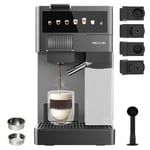 Cecotec Cafetières à Capsules FreeStyle Latte T. Cafetière multifonctionnelle Nespresso,Dolce Gusto,Café en Poudre et K-fee,1350 W avec réservoir de 400 ml pour 6 types de café.