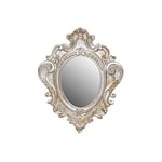 Biscottini Miroir d'entrée Cadre Baroque 40x3x30 cm Made in Italy | Miroirs décoratifs muraux | Miroir argenté