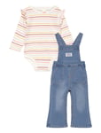 Levi's Levi's® Ruffle Bodysuit And Overalls Set Multi/patterned