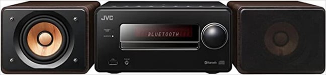 JVC Compact Audio System WOOD CONE EX-S55-B USB CD Player Bluetooth