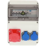 Edo Solutions - Coffret de chantier triphasé équipé edo astat 120 IP65 16A/5P 2x230V Disjoncteurs Hager