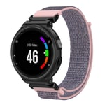 Garmin Forerunner 220 / 230 235 630 620 735 nylon ranneke - Hopea Pinkki Hopea/Harmaa