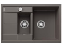 BLANCO METRA 6 S Compact 527297 SILGRANIT Vulcanic Grey Reversible with Remote Drain Control