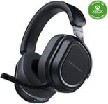 700 Noir Xbox Casque Gaming sans Fil w/ 80hr Batterie, Écouteurs de 60mm, Deux émetteurs & Bluetooth pour Xbox Series X|S, Xbox One, Nintendo Switch, PC and Mobile