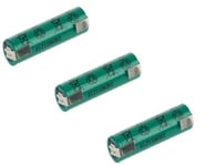 3 X FDK Battery AA 1.2V / 1650mAh Solder Tab U - FORM / HR-AAU Ni-MH