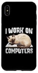 iPhone XS Max I Work On Computers Siamese Cat Meezer Case