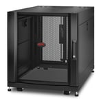 APC NetShelter SX, Server Rack Enclosure, 12U, Black, 658H x 600W x 90