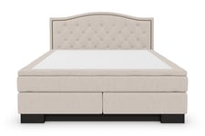 Komplett Sängpaket Romance Lyx 160x200 Cesaro Sänggavel Topp - Beige sängpaket