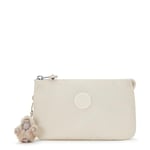 Kipling Creativity L Grand Sac à Main, Pochettes, étuis, Beige Pearl (Blanc)