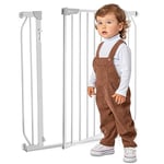 LIONELO Truus Slim LED Barrera de protección 75-105 cm Barrière de Sécurité pour Enfants et Animaux pour Portes et Escaliers Función AutoStop