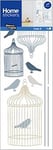 DRAEGER PARIS 1886 | Sticker Fenêtre Polypropylène Cages à Oiseaux 24x67 cm | Décoration Intérieure & Extérieure | Sans Colle | Pose Facile sur Fenêtre, Pare-Douche, Miroir | Sans Patates