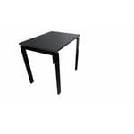 Bureau individuel profondeur 60 cm Producteo Noir CONNECT : bureau P60 D120x60/cpl noir velours/cpi