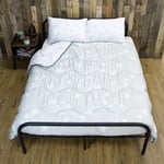 Rest Easy Double Coverless Duvet Bedding | Care Free Reversible Coverless Quilt