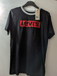 Levis Girls  Boys Tshirt Black Size 16 Years Short Sleeved New Tags