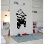 Tatoutex Stickers Moto Tout Terrain - Violet, L 50cm x H 90cm