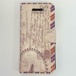 Case For Iphone 5s 5 Cover Pu Leather Flip Wallet - London Eye Postcard