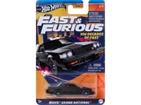 FAST FURIOUS Modèle Auto Buick Grand National Échelle 1:64 8cm Hot Wheels HRW43