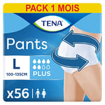 TENA Pants Super taille L - Sous-vêtements absorbants jetables unisexes pour incontinence - Pour fortes fuites urinaires - Pack de 56 pièces (4 x 14)