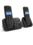 BT 3960 Twin Digital Cordless Phone With Answer Machine loud speaker back light