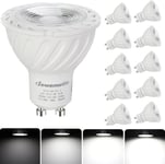 DEWENWILS 10 Pack GU10 LED Bulb Dimmable, Cool White 6000K, 5W50W Halogen 120°