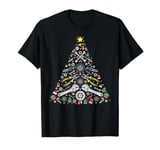 Car Mechanic tools Christmas tree Gifts Garage Men Kids T-Shirt