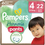 Pampers Harmonie Pants Size 4 nappy covers 9-15 kg 22 pc