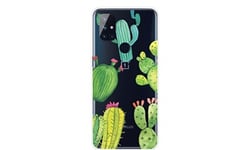 Magunivers Coque et étui téléphone mobile en tpu impression de motifs cactus pour votre oneplus nord n100