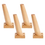 JNMDLAKO 4 Pieces Furniture Feet Solid Wood Oblique Cone Replacement Table Legs Furniture Legs for Sofa Bed Cabinet Chair Couch Feet Furniture Legs(20cm)