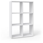 Vicco - Meuble de rangement cube Karree, Blanc, 72 x 107.8 cm