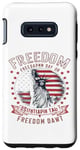 Coque pour Galaxy S10e T-shirt graphique Patriotic Freedom USA