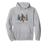 Just Waiting For Christmas Christmas Animal Bunny Rabbit Pullover Hoodie