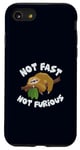 Coque pour iPhone SE (2020) / 7 / 8 Not Fast Not Furious Funny Paresseux mignon animal paresseux Humour