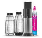 Machine duo noire SODASTREAM Pack 2 carafes + 2 bouteilles