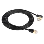 Câble Ethernet RJ45 Cat8, câble réseau haute vitesse Cat8, 40 Gbit/s 2000 MHz SFTP pour routeur, modem, serveur, etc. 2 m (droite)