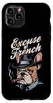 Coque pour iPhone 11 Pro Bulldog français Excuse My Frenchie Vintage Bulldog Lover