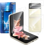 2 Sets Protection D'écran Pour Samsung Galaxy Z Flip 3 5g 2021, Hd Flexible Anti-Rayure En Hydrogel Film Écran Protecteur[Couverture Complète]